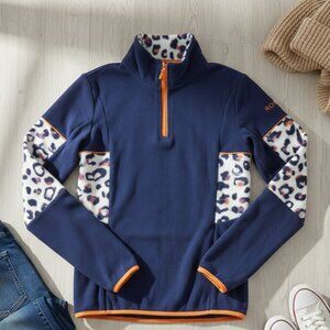 Roxy "Sanya" Polar Fleece Quarter-Zip Pullover